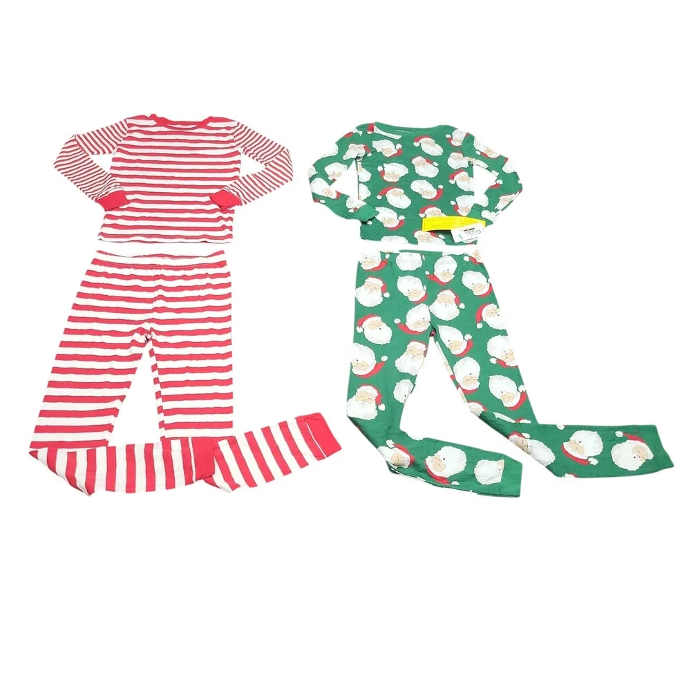 Carter's Just One You Boys' Set of 4 Pajama Lounge Sleep Set Red Green Size 10
